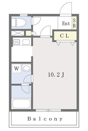 シェルシード新都心の物件間取画像